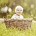 Burt's Bees Baby - Unisex Baby Romper and Hat Set, One Piece Jumpsuit and Beanie Set, 100% Organic Cotton, Vanilla Cream Bees, 18 Months