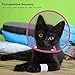 PETBABA Cat Cone Collar, to Stop Licking, Recovery Elizabethan After Surgery, Clear Soft Neck E-Collar, Not Block Vision, for Kitten Puppy Dog Pet in Surgery Remedy - S in Rose