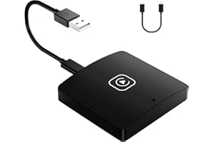 25HOURS Wireless CarPlay Adapter, Plug & Play CarPlay Dongle for Wireless Control, Fast Auto Connect & Easy Use Apple Carplay Adapter for Cars, CarPlay Magic Box for OEM from 2015 & iOS 10+(Black)
