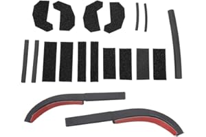 FSYHKJ 17PCS Car Hard Top Seal Kit Rain Leakage Foam Blocker Repair Set 2PCS Rain Driverter Rain Gutter for Jeep Wrangler JK JKU 2007-2017 Interior Exterior Accessories