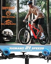 Qlife Racer Electric Bike for Adults - 21-Speed