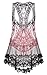 Zeagoo Gradient Lace Crochet Hollow Bikini Cover Up Tank Tops Blouses Knitwear