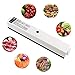 TedGem Vacuum Sealer Food Saver Machine, One Touch Automatic Vacuum Sealing System with Starter Kit, 15 Pcs Antibacterial Food Sealer Bags, LED Seal Indicator Lights, White