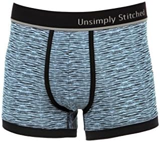 Unsimply Stitched Men's Boxer Brief - Trunk - Melange Black/Grey XL