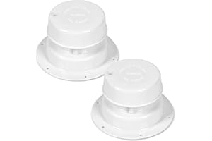 Alreczio RV Plumbing Vent Caps - Camper Vent Cap Replacement for RV Trailer Camper Motorhome,RV Sewer Vent Cap Covers Kit for 1 to 2 3/8 Inch Pipe,Trailer,Camper,Motorhome - white(2 pack)…