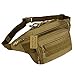Huntvp Military Hip Fanny Pack Tactical Waist Bag Packs Waterproof Hip Belt Bag Pouch for Hiking Climbing Outdoor Bumbag Coyote Brown