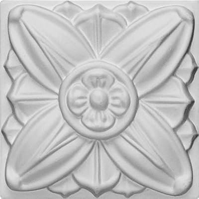 Ekena Millwork ROS08X08FA 3 1/8-Inch W X 3 1/8-Inch H Fairfax Small Rosette