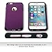 ULAK iPhone 6 Plus Case, iPhone 6S Plus Case,Thin Dual Layer Soft Silicone Skin Hard Back Cover Anti Scratches Bumper Protective Case for Apple iPhone 6 Plus/6S Plus 5.5 inch, Deep Purple