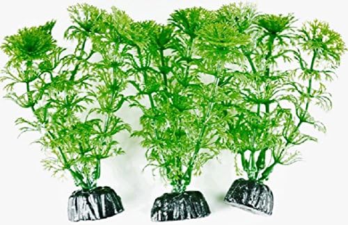 TanksALot Plastic Aquarium Plant Ambulia 4" Small Green 3 Pack
