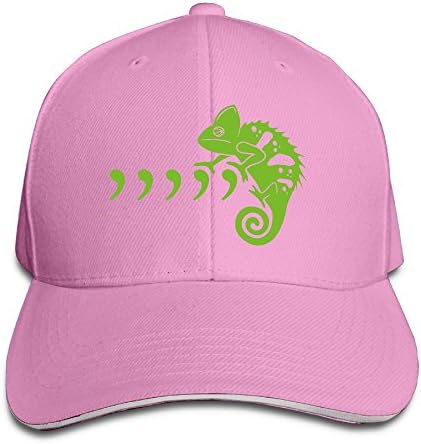 NF18G Cool Green Chameleon Baseball Cap For Men&amp;Women Pink