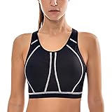La Isla Women's High Impact Full Coverage Wire Free Molded Cup Sports Bra