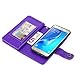 TabPow Galaxy J7 V Case, Galaxy J7 Prime Case, Galaxy J7 Perx Case, 10 Card Slot - ID Slot, Button Wallet Folio PU Leather Cover with Detachable Magnetic Case for Samsung Galaxy J7 V (2017) - Purple