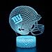 Deal Best NFL Team 3D Optical Illusion Smart 7 Colors LED Night Light Table Lamp with USB Power Cable (New York Giants)