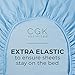 Cal King Size 4 Piece Sheet Set - Comfy Breathable & Cooling Bed Sheets Set - Hotel Luxury Bedding for Women, Men, Kids, Teens, Boys & Girls - Deep Pockets, Soft, Wrinkle Free - Oeko-Tex - Light Blue