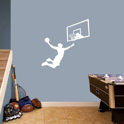 zzlfn3lv Calcomanías de pared de jugador de baloncesto slam dunk rebote