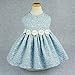 Fitwarm Elegant Floral Denim Pet Clothes for Dog Dress Sundress Vest Shirt, Blue, Medium