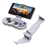 XFUNY Bracket for 8Bitdo SN30 Pro & SF30 Pro, Bracket Handgrip Smart Clip for 8Bitdo SN30 Pro & SF30 Pro, Telescopic Stand for 3.5-6 Inch Phones, Galaxy S7 S8 Note 5 & iPhone X 8Plus