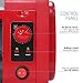 Elite Cuisine EHD-051R Hot Dog Toaster Oven, 30-Min Timer, Stainless Steel Heat Rollers Bake & Crumb Tray, World Series Baseball, 4 Bun Capacity, Red
