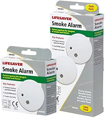 3 x Kidde i9040 fuego alarmas de humo detectores de ionización Sensor funciona con pilas de botón de silencio/diseño compacto (1 unidades modessimple/1): Amazon.es: Bricolaje y herramientas