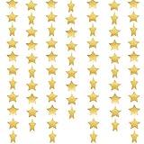 Whaline Star Paper Garland Gold Bunting Banner Hanging Decoration for Wedding Holiday Party Birthday, 660 Inches