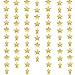 Whaline Star Paper Garland Gold Bunting Banner Hanging Decoration for Wedding Holiday Party Birthday, 660 Inches