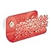 InterDesign Blumz Kitchen Sink Suction Holder for Sponges, Scrubbers, Soap - Red