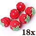 CCbeauty 18 pcs Strawberry Hair Care Foam Soft Round Sponge Balls Curlers Hair Roller Bun Tool
