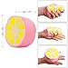 OYE HOYE 5 Pcs Jumbo Squishies Strawburry Lemon Banana Pineapple Ice Cream Slow Rising Squeeze Kawaii Scented Charms Stress Relief Squishy Toys