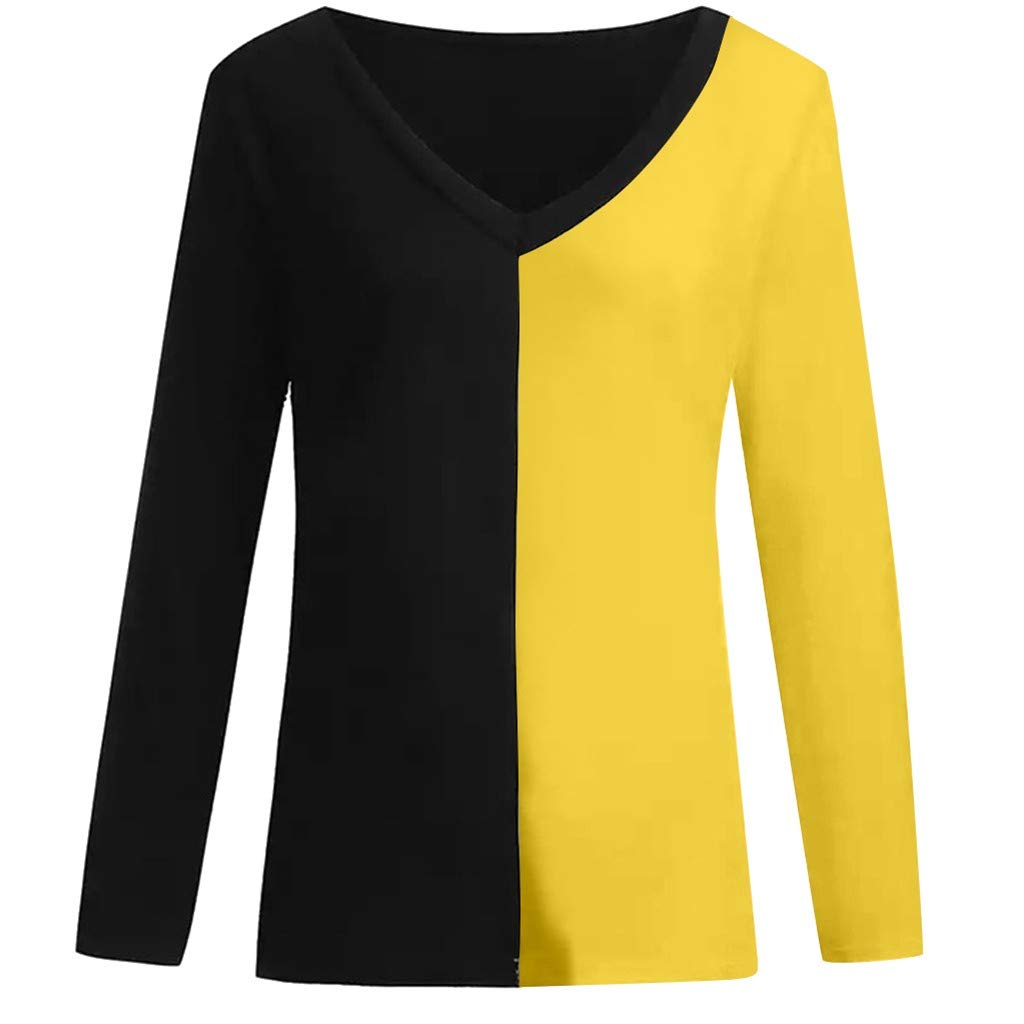 TIFENNY Color Block Tops for Women 