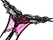 Ochiria HOT Lace Sexy Lingerie For Women For Sex Crotchless G String3 Panty Thong ,Pink,One size