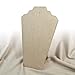 Ikee Design 2Pcs Linen Covered Padded Wood Necklace Display with Easel, MDF Wood Necklace Display, Jewelry Stand Display Necklace Display for Craft Shows, 8 1/4
