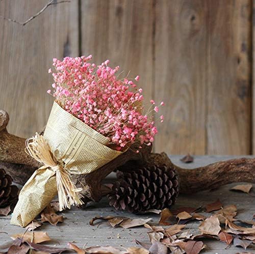 WDOIT 1pcs Natural Dried Flower Gypsophila Bouquet, For DIY Home Garden Home Wedding Party Decoration