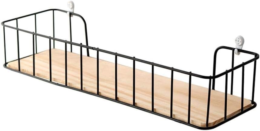 Julymall Iron Wooden Wall Shelf Living Room Kitchen Wall