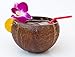 Hawaiian Candle & Bath – Plumeria Scented Soy Candle in Real Coconut Shell, 16oz, Hand Poured