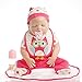 NPK Collection Reborn Baby Doll realistic baby dolls 22 inch Vinyl Silicone Babies Doll Newborn real baby doll Pink sleeping doll