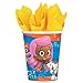 Bubble Guppies Party Supplies Pack for 16 Guests - Straws, Dessert Plates, Beverage Napkins, Cups, and Table Cover