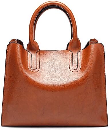 Sunwel Fashion Women's Fashion Top Handle Satchel Leather Purse Handbags Shoulder Bag Simple and Practical Ladies Tote Bags