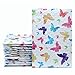 UCGOU Bubble Mailers 4x8 Inch Colorful Butterfly 50 Pack Poly Padded Envelopes Small Business Mailing Packaging Self Seal Waterproof Boutique Mail Shipping Bags for Jewelry Makeup Supplies #000