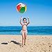 Bedwina Inflatable Beach Balls Bulk - (Pack of 12) 16 Inch Inflatable Rainbow Beach Balls for Kids, Dozen Beach Ball for Kids, Rainbow Party Decorations