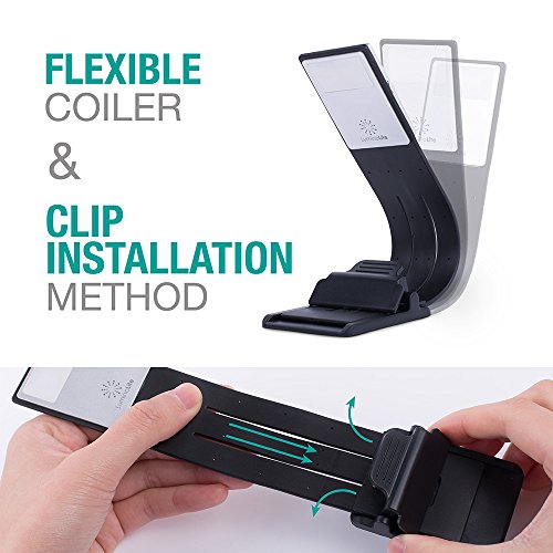 LuminoLite [3000K] Warm LED Bookmark Book Light Reading Lights for Reading in Bed, Adjustable 4-Level Brightness, Soft Light Easy for Eyes, Built-in USB Cable Easy Charge. Perfect for Avid Readers