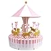 Aytai Carousel Baby Shower Candy Favor Boxes Unicorn Party Supplies Candy Bag Gift Box Table Centerpiece for Wedding Birthday Decorations (Pink)