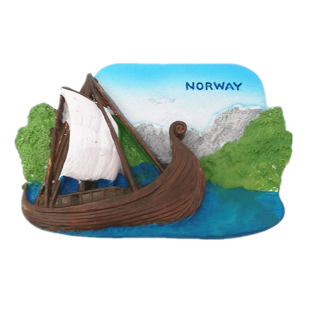 Imán para nevera de Viking Ship Norway 3D, decoración para el ...