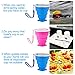 Silicone Collapsible Travel Cup Set, Accmor 2 Pack Foldable Expandable Cup(Blue & Pink), BPA Free FDA Approved Travel Mug for Camping Hiking Trip, -Eco Friendly,