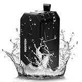 Portable Bluetooth Speaker 4.0 with 12-hour Playtime, 33 ft Bluetooth Range, Built-in Mic, Dual-Driver, Water-proof Mini Wireless Speaker Support TF Card with Stereo Superior Sound in Black