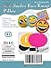 Big Smile Face, Emoji, Sew and Stuff Kit. Felt Pillow Ideal Kids Craft Kit Includes all Supplies. Fun Activity. Ages 5-12. All Inclusive Arts and Crafts, w/ Vibrant Colors Ideal Rainy Day Activity
