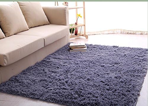 Igirls Shaggy Daughter's Room!ultra Soft Area Rugs Living Room Carpet Bedroom Rug Princess Girls Rugs Home Decorator Floor Blanket (gray)