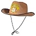 Funny Party Hats Sheriff Costume Hat w/Badge & Bandanna - Costume Accessory