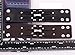 MengPa Men Leather Bracelet Punk Braided Rope Alloy Bangle Wristband Black-H0781A