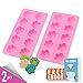 COMFECTO 2 Pack Dog Paws Mould Food Grade Silicone Molds, Reusable Bakeware for Baking Chocolate Candy Ice Cube Trays for Microwave Dishwasher, Puppy Dog Paw Mould with Dog Treat Recipe eBook