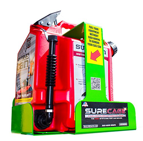 Green Touch Industries The First 5 Gallon Lockable Gas Can Rack for SureCan